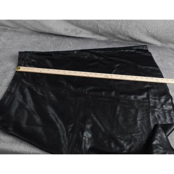 Avec Les Filles Women Skirt Small Black Buttery Soft Faux Leather A Line Y2K - Picture 7 of 8